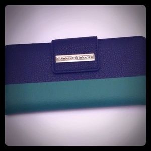 Tommy Hilfiger wallet blue and green NWT